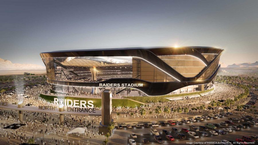 Las Vegas is more focused on athletic stadiums than their school system and the benefit of their city. (Image from the Architecht's Newspaper)