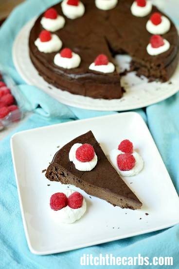 Low-carb chocolate heaven cake