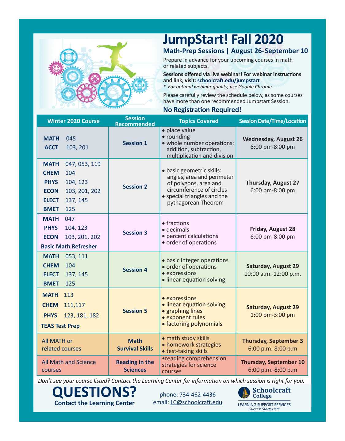 JumpStart!_Webinar_Schedule_FALL_2020