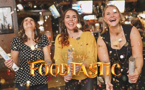 (Left to right) Lindsey Pritchard, Maryse Swanson, and Erin Sonntag celebrate their win on Foodtastic.