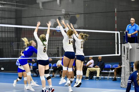 Schoolcraft Womens Volleyball victorious over Henry Ford 3-2 on Monday, September 12, 2022.