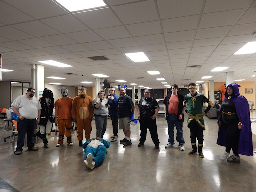 Members of the Otaku Anime Club pose for a photo in the Lower Level, VisTaTech Center on October 22, 2022 during their Halloween Party.
