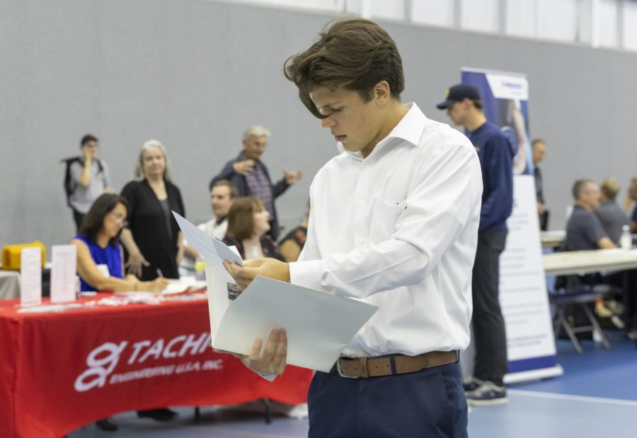 Attendees are encourage to bring multiple copies of their resumes with them to drop off to potential employers.