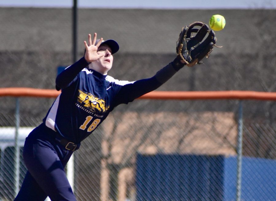 The Schoolcraft Ocelots softball team dropped two to Mott on Friday, April 7, 2023. Game 1 the team lost 14-3 and Game 2 lost 11-3 at Mission Field in Northville, Michigan.