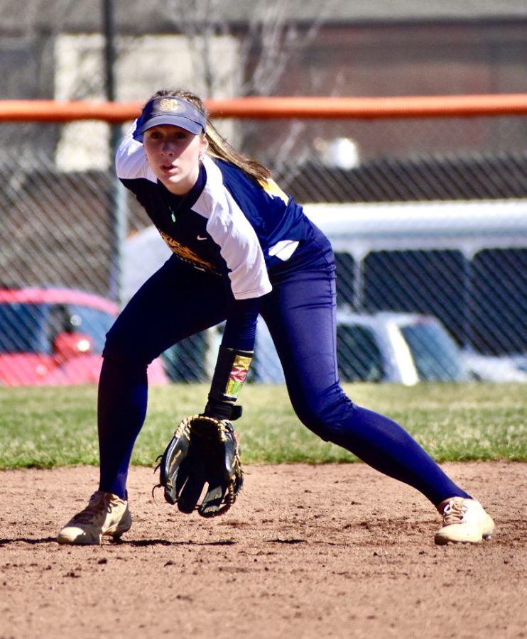 The Schoolcraft Ocelots softball team dropped two to Mott on Friday, April 7, 2023. Game 1 the team lost 14-3 and Game 2 lost 11-3 at Mission Field in Northville, Michigan.