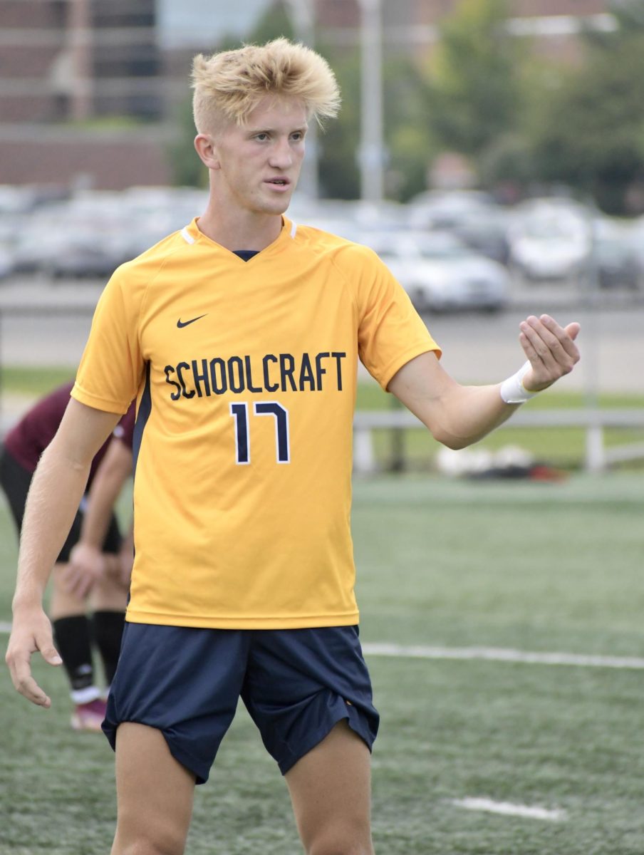 The #9 Schoolcraft College mens soccer team moved to 2-0 in conference play with a 3-0 win over Jackson College on August 29, 2023 at Schoolcraft College.