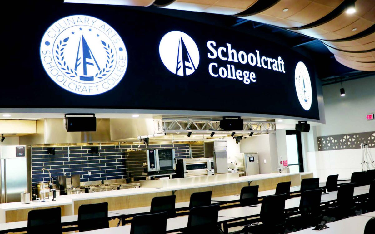 The Collaborative Learning Studio, a designated classroom for precursors of courses and additional kitchens for the Culinary Arts program to utilize, was one of the new additions to the Vistatech Center.