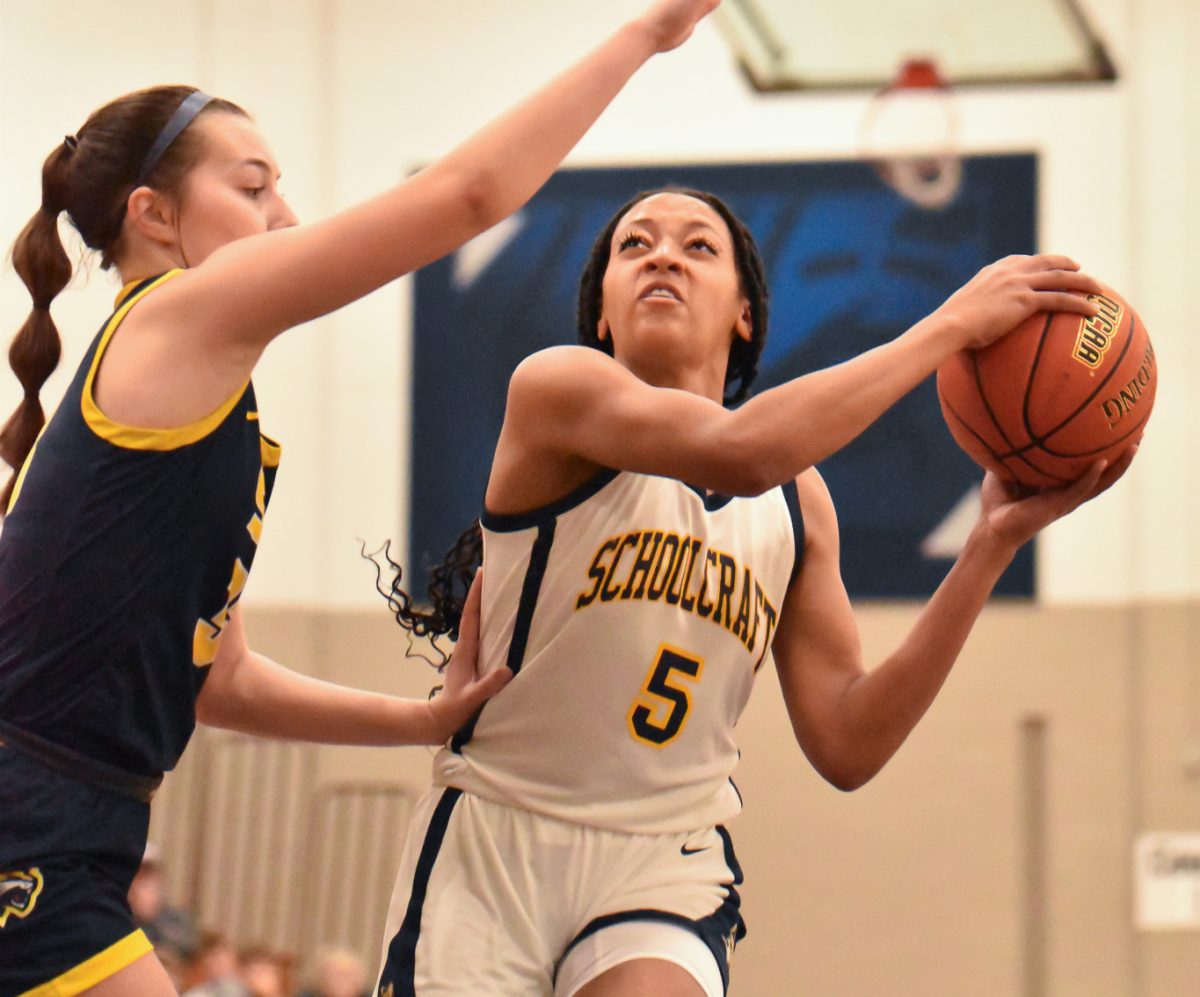 The Schoolcraft Womens Basketball team won their third game in a row as they beat the JV team from Spring Arbor University 72-45 on Dec. 9, 2023 at Schoolcraft College.