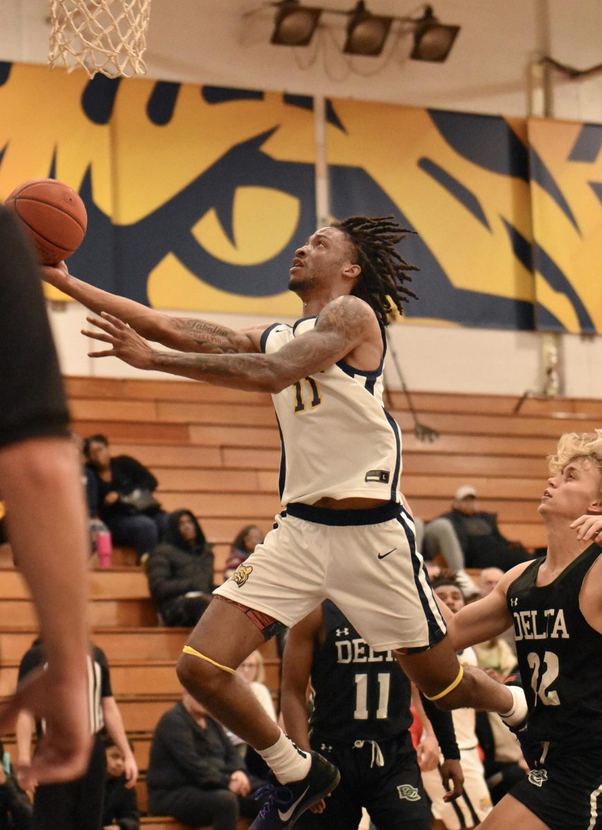 The Schoolcraft Mens Basketball team clinched a big win against Delta 90-77 on Jan. 6, 2024 at Schoolcraft College.