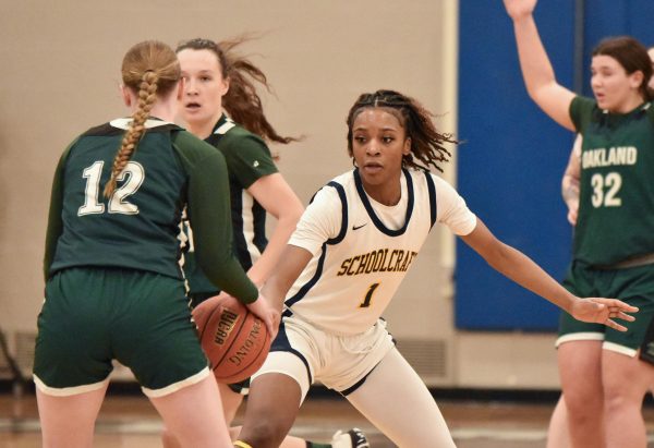 The Ocelots hosted Oakland Community College on Feb. 17, 2024 but was unable to keep a 12-point halftime lead and lost by a score of 79-74.