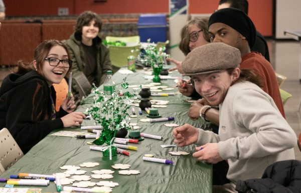 Students participate in the Lucky Leprechaun Party hosted by the International Student Association on March 18, 2024 in the Lower Level, Vistatech Center.