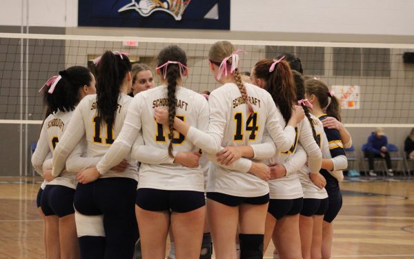 Schoolcraft College Ocelots fall to Mott in three sets, 3-0, during Sophomore Night on October 16, 2024 at Schoolcraft College.