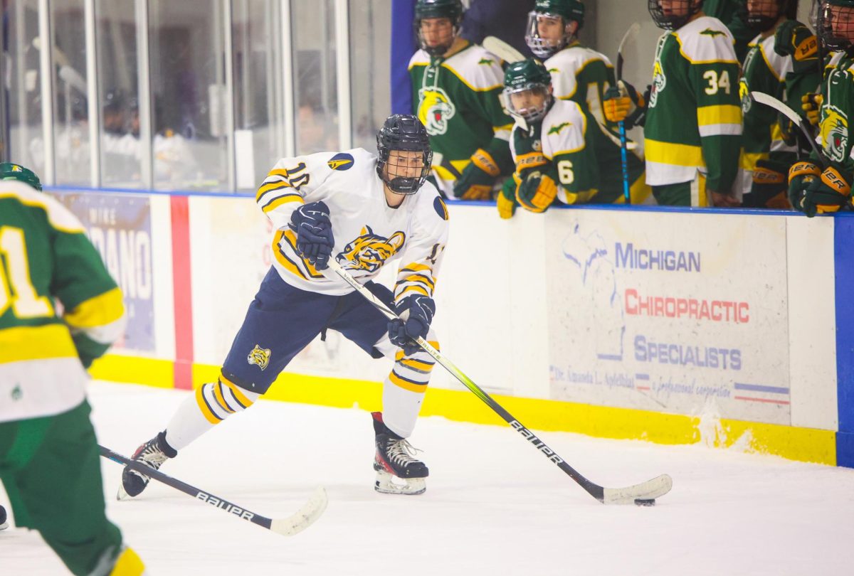 The Schoolcraft Men's Hockey team rolled to a 9-3 victory over Northern Michigan University at Mike Modano Ice Arena in Westland, Michigan.