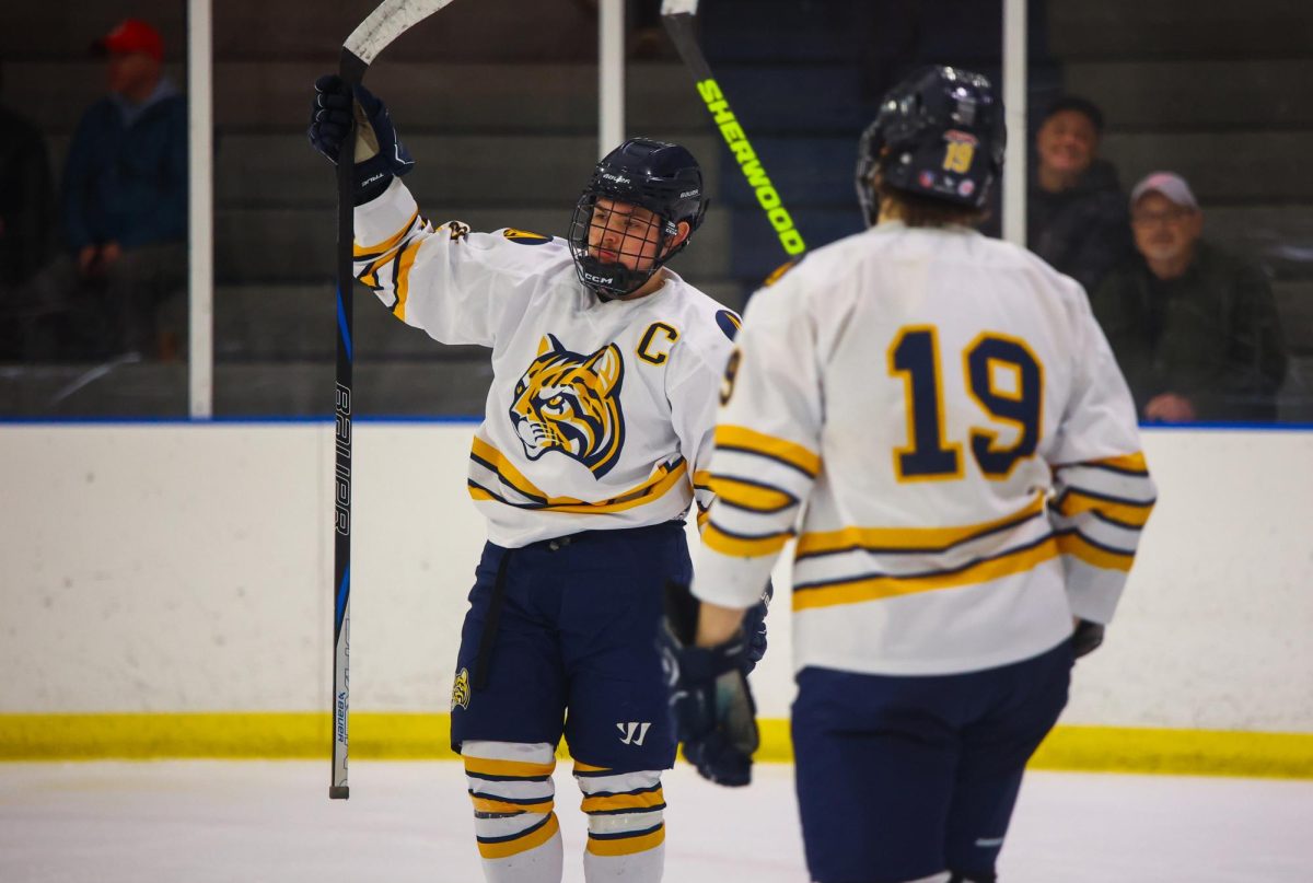 The Schoolcraft Ocelots beat Northern Michigan University 6-2 on January 25, 2025 at Mike Modano Arena in Westland, Michigan.