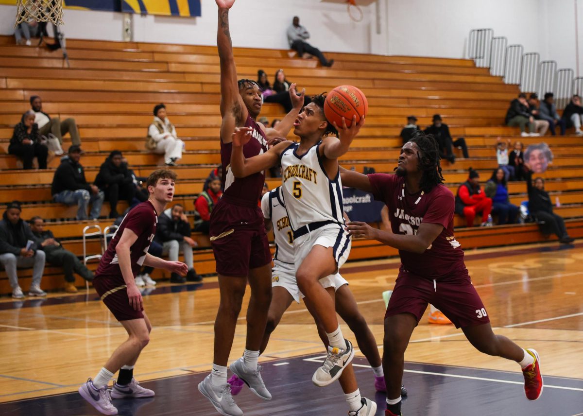 The Schoolcraft Men's Basketball team beat Jackson CC 88-56 on January 29, 2025 at Schoolcraft College. The Ocelots are 9-10 overall and 1-5 in the MCCAA Eastern Conference.