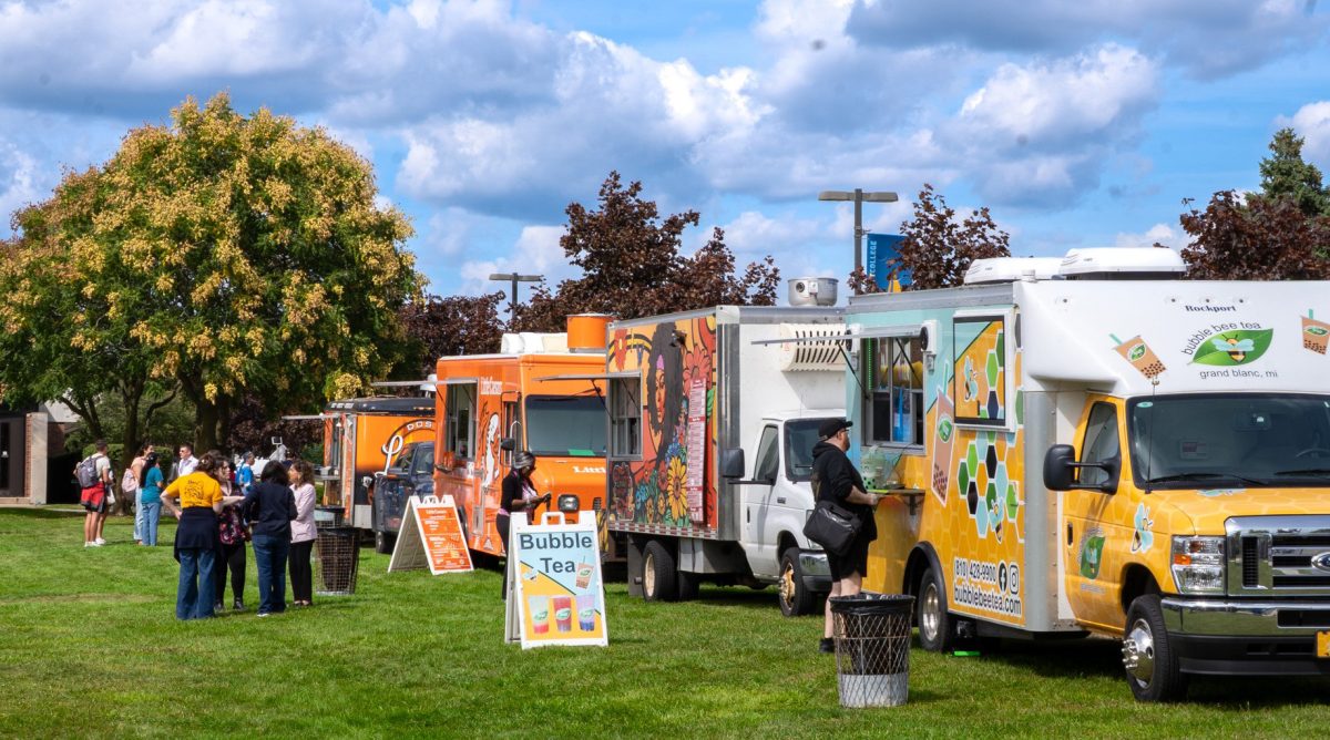 Food trucks lined up to offer students some delicious meal choices at Ozzypalooza on Wednesday, August 27, 2025.
