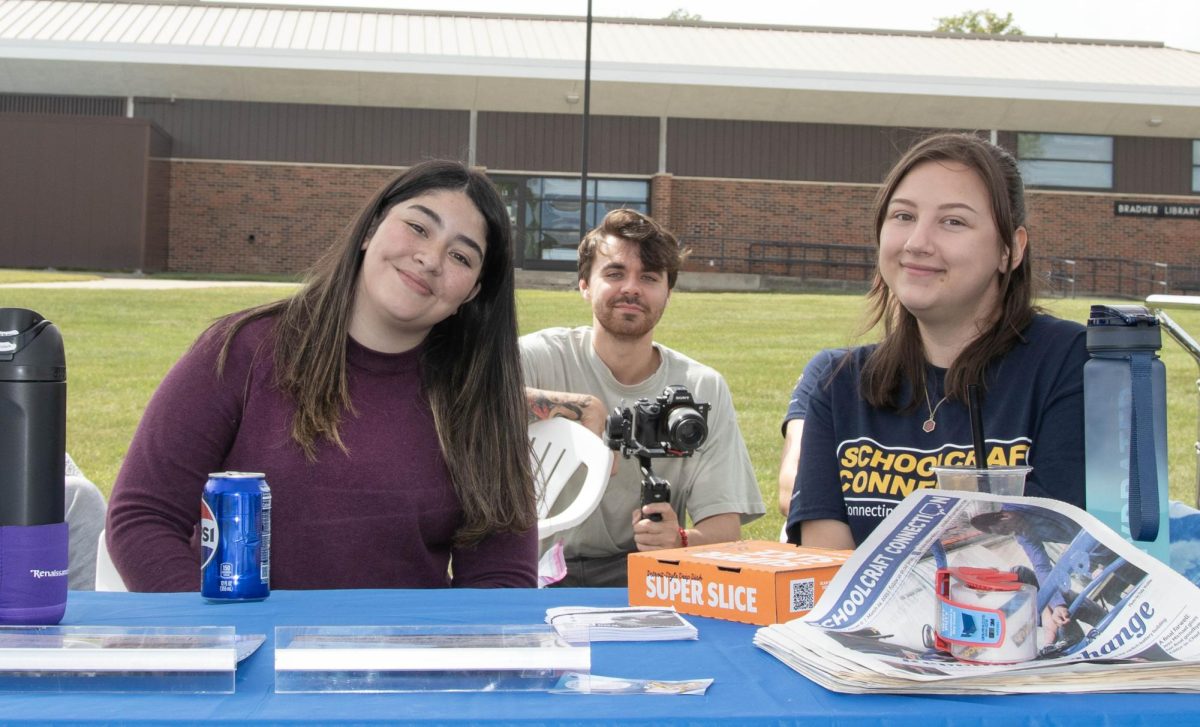 Connection Editors pose for a photo at their table at Ozzypalozza on Wednesday, August 27, 2025.