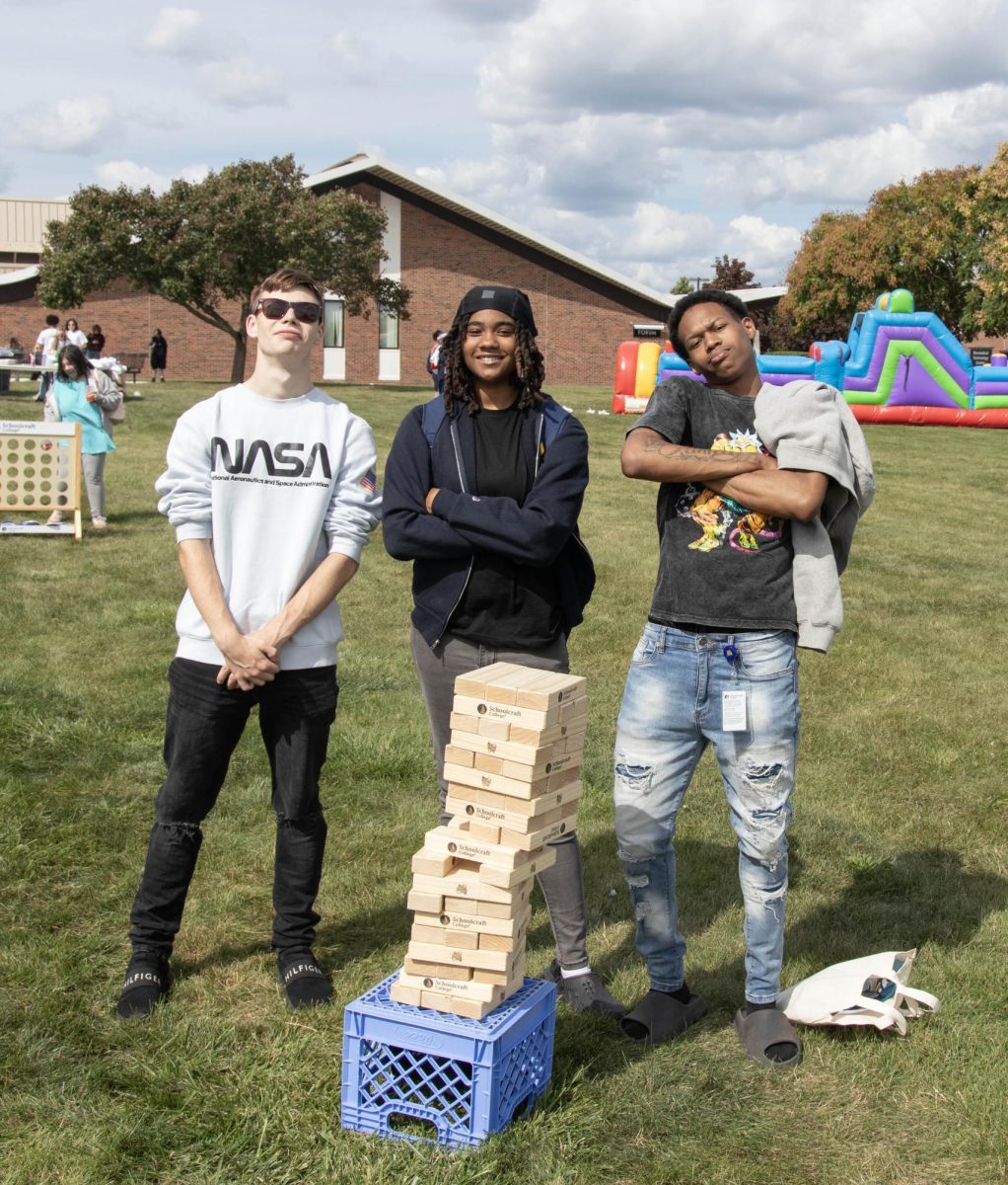 Students have a little fun playing Jenga at Ozzypalooza on Wednesday, August 27, 2025.