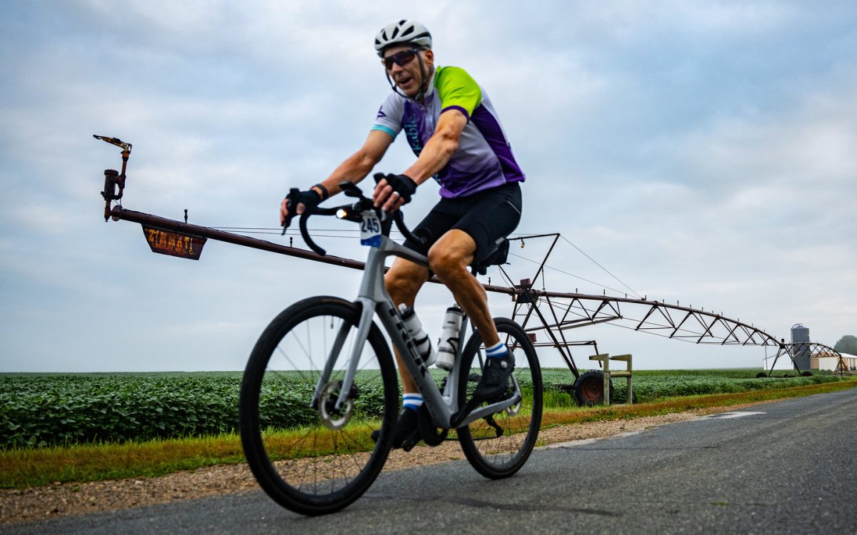 Dr. Glenn Cerny participates in the Wish-A-Mile Bike Tour on July 25-27, 2025. (Photo courtesy of Make-A-Wish Michigan)