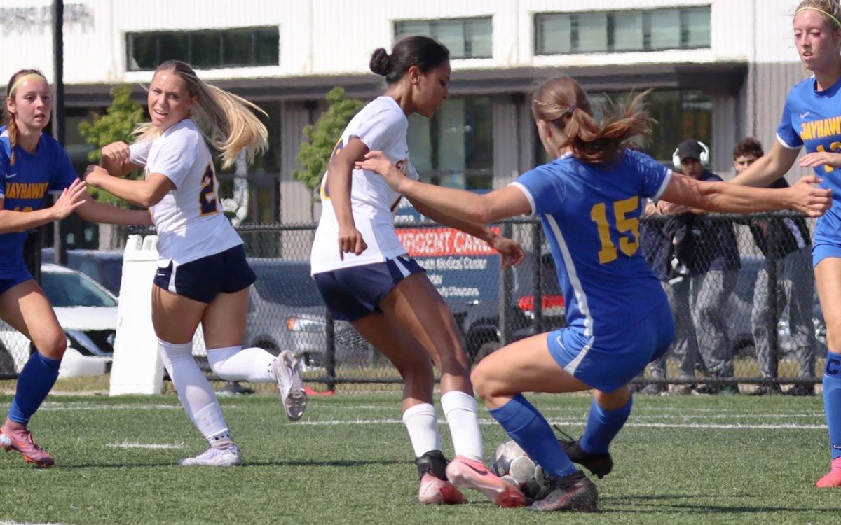 Schoolcraft Women's Soccer beats Muskegon CC 3-0 on Friday, Sept. 19, 2025 at Schoolcraft College. (Photo courtesy of Schoolcraft Athletics)