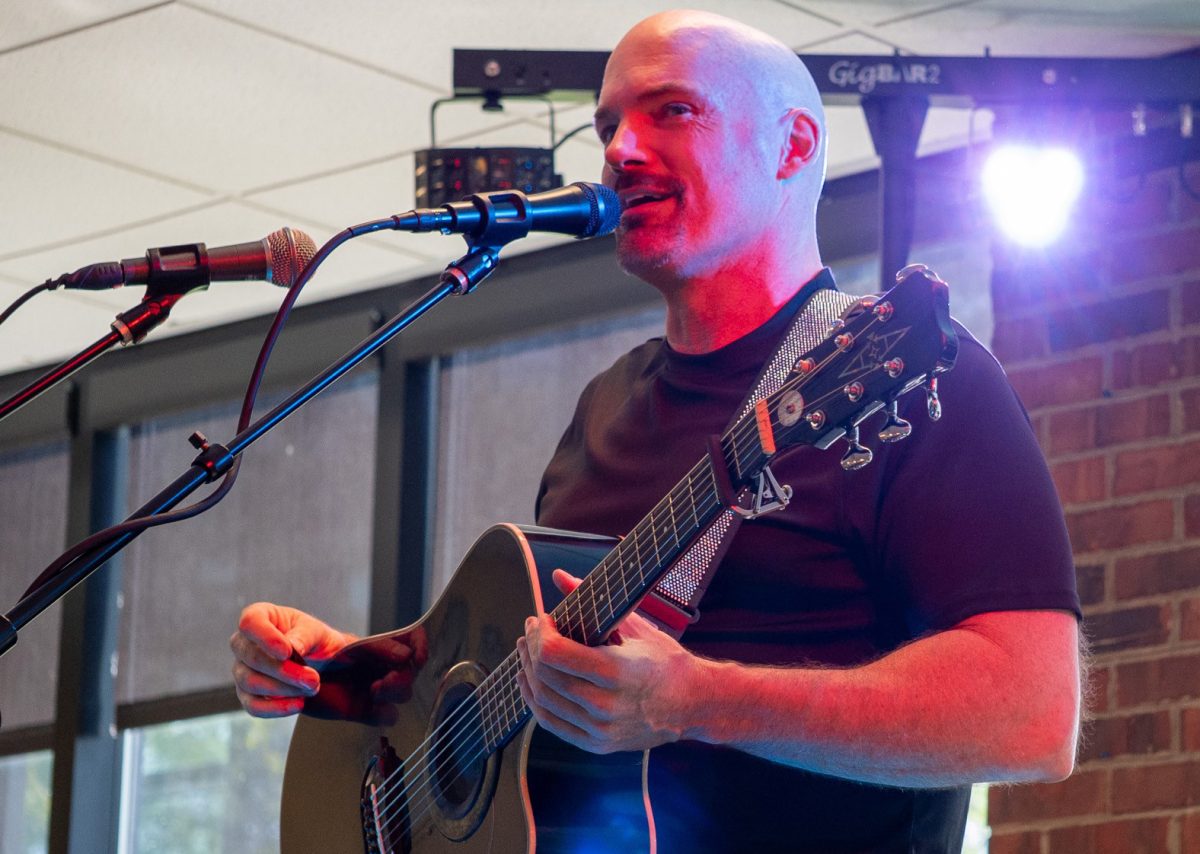 John Rush known as the Human Spotify performs live on Sept. 11, 2025 in the Lower Level, Vistatech Center.