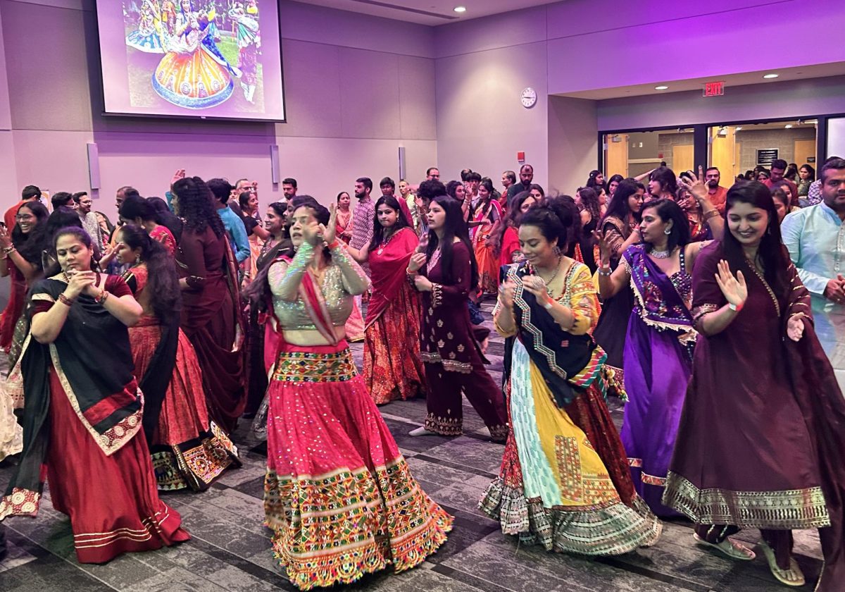 The Schoolcraft College Asian Student Association hosted its annual Navratri Garba on Saturday, October 4, 2025 inside the Vistatch Center at Schoolcraft College. Around 500 attended the event where they were treated to a Indian dinner catered by The Taste of India Suvai and live music.