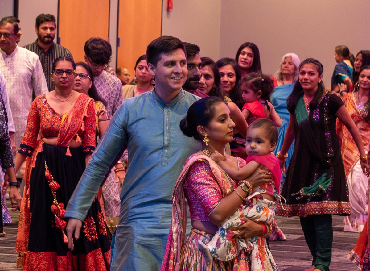 The Schoolcraft College Asian Student Association hosted its annual Navratri Garba on Saturday, October 4, 2025 inside the Vistatch Center at Schoolcraft College. Around 500 attended the event where they were treated to a Indian dinner catered by The Taste of India Suvai and live music.