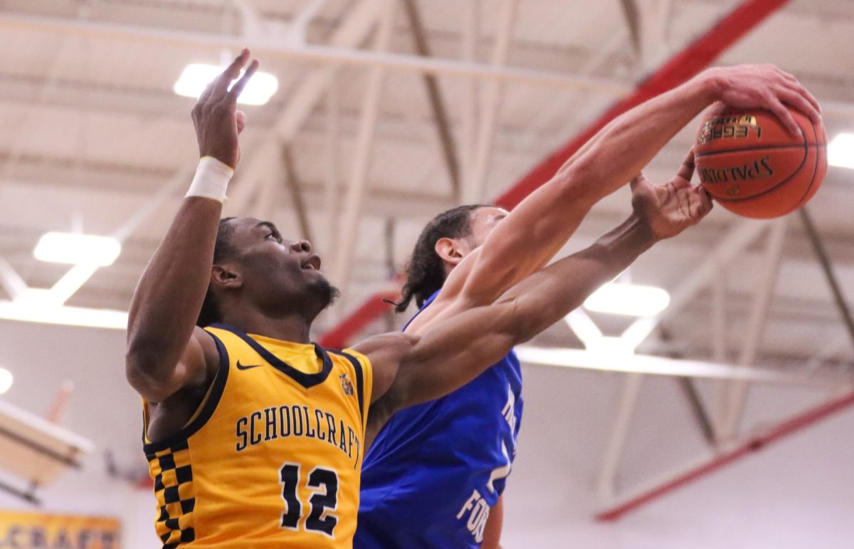 The Men's Basketball team lost a hard fought game, 69-67, against the Henry Ford Hawks on Jan. 24, 2026 at Schoolcraft College.