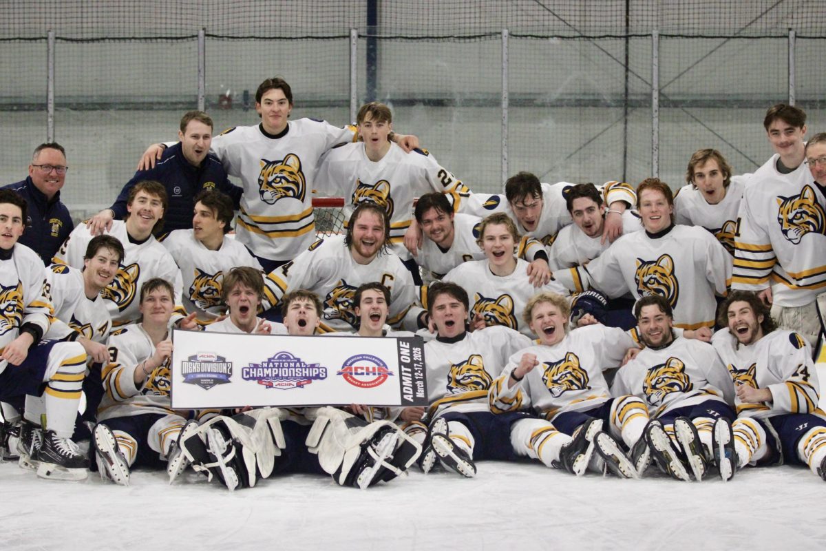 In just their second year of the program the Men's Hockey team will be going to the National Tournament in St. Louis, MO.