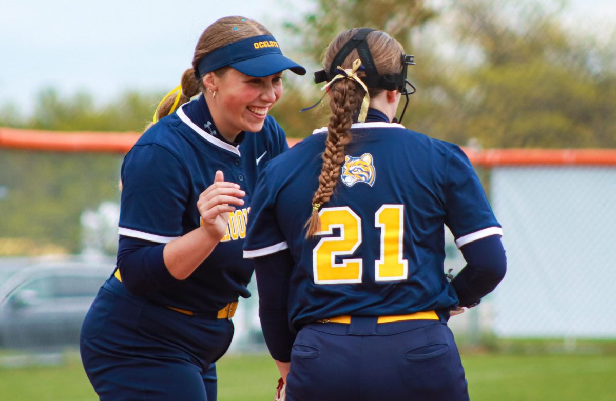 On May 2, in the final regular season games, the Ocelots split against St. Clair CC. In game one the Ocelots won 4-1 and in game two the team came up short, 16-13 at Mission Field in Northville, MI.